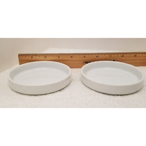 Two Excell made in China 3.75 wide and .75 tall ceramic mini dish saucer